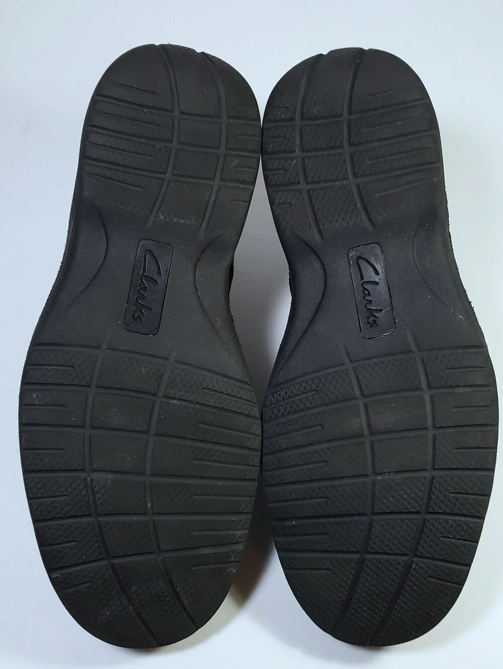 Clark's Mens Black Leather Oxford Shoes Sz 8